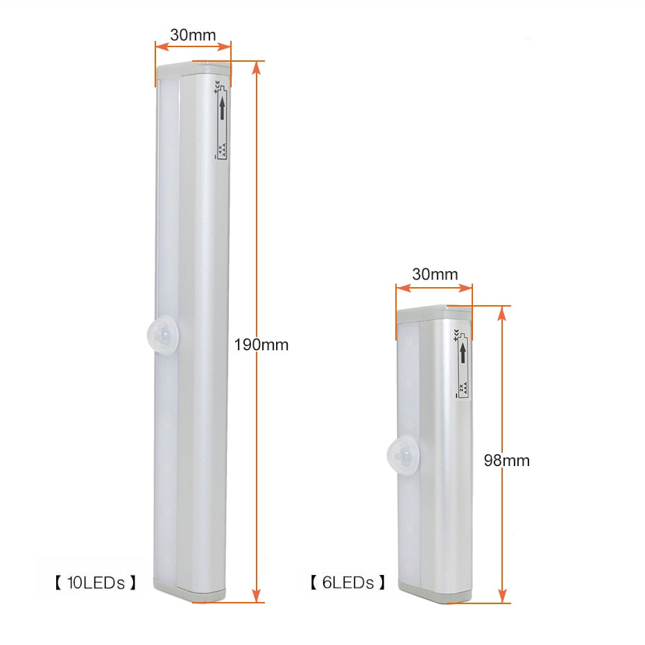 Lâmpada LED com fita adesiva e sensor de aproximação